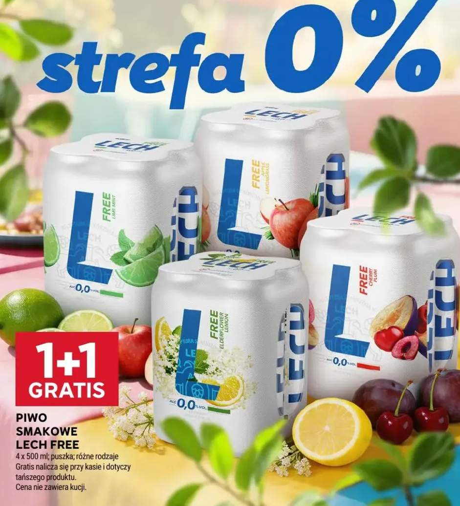 Piwo bezalkoholowe smakowe Lech Free Lime Mint
