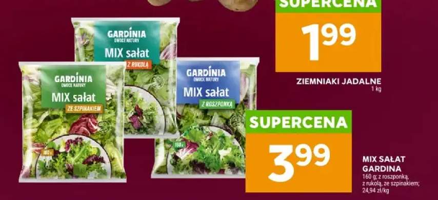 Mix sałat ze szpinakiem Gardinia