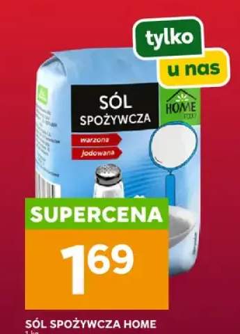 Sól spożywcza warzona jodowana Home Food