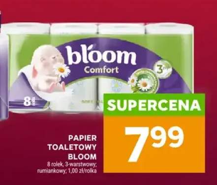 Papier toaletowy Bloom Comfort 3-warstwowy rumiankowy