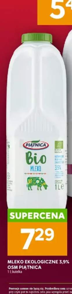 Mleko ekologiczne 3,9% OSM Piątnica