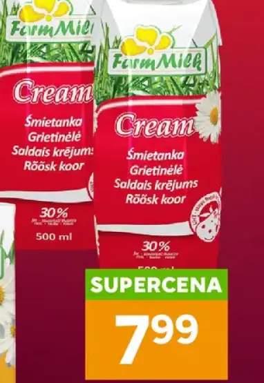 Śmietanka UHT 30% Farm Milk