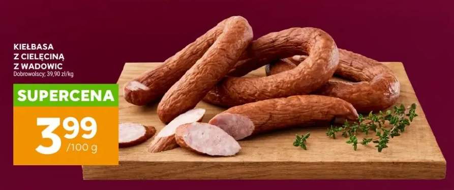 Kiełbasa z cielęciną z Wadowic Dobrowolscy