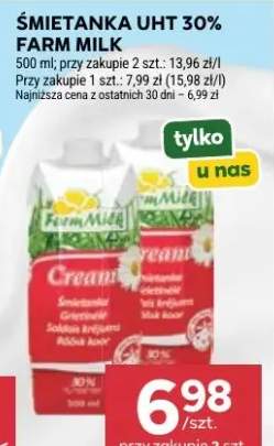 Śmietanka UHT 30% Farm Milk