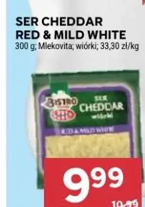 Ser Cheddar Red & Mild White wiórki Mlekovita