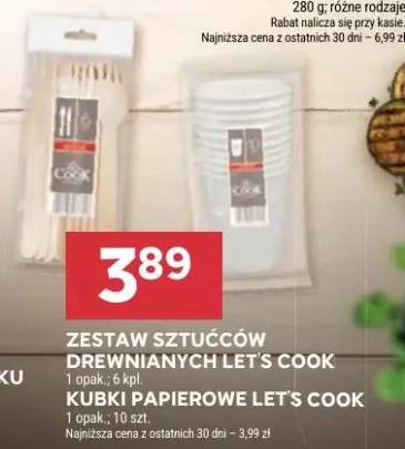 Zestaw sztućców drewnianych Let's Cook