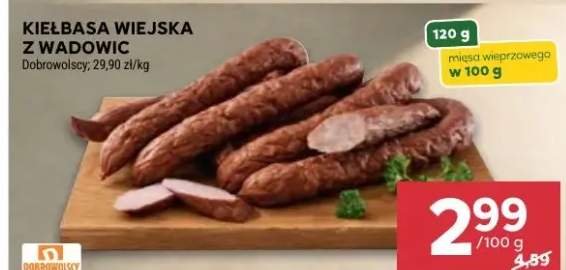Kiełbasa Wiejska z Wadowic Dobrowolscy