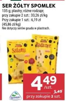 Ser Żółty Spomlek w plastrach