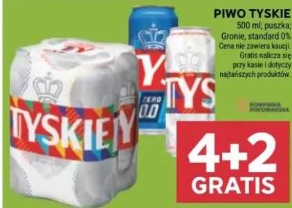 Piwo Tyskie Gronie puszka standard 0%