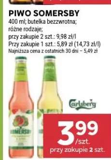 Piwo Somersby butelka bezzwrotna