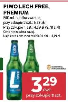 Piwo Lech Free butelka zwrotna