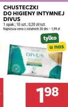 Chusteczki do higieny intymnej Divus
