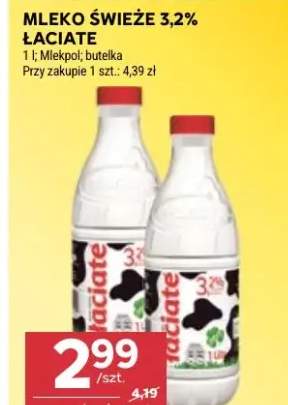 Mleko świeże 3,2% Łaciate