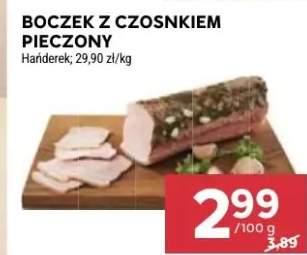 Boczek z czosnkiem pieczony Hańderek