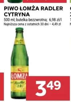 Piwo Łomża Radler Cytryna