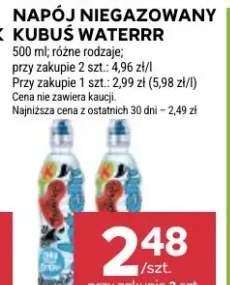 Napój niegazowany Kubuś Waterrr
