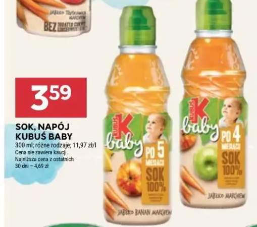 Sok napój Kubuś Baby