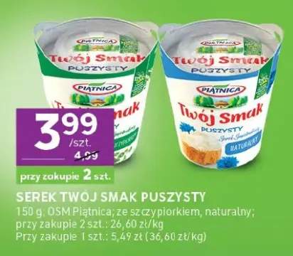 Serek Twój Smak Puszysty Piątnica ze szczypiorkiem