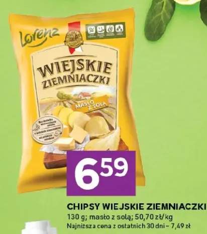 Chipsy Lorenz Wiejskie Ziemniaczki masło z solą