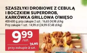 Szaszłyki drobiowe z cebulą i boczkiem Superdrob