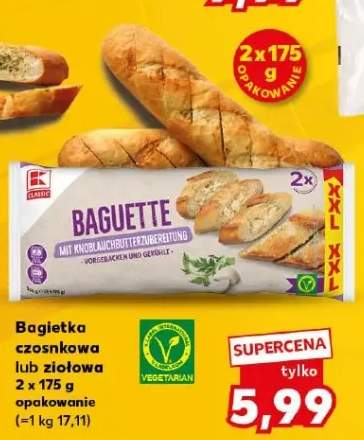 bagietka z masłem czosnkowym