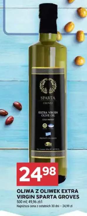 Oliwa z oliwek extra virgin Sparta Groves