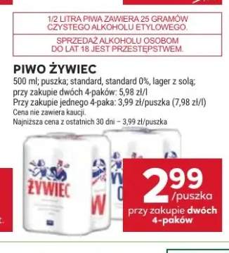 Piwo Żywiec standard