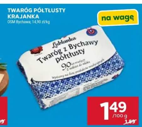 Twaróg półtłusty krajanka OSM Bychawa