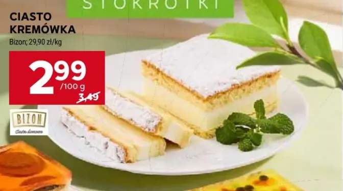 Ciasto Kremówka Bizon
