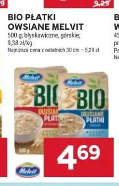 Bio płatki owsiane górskie Melvit