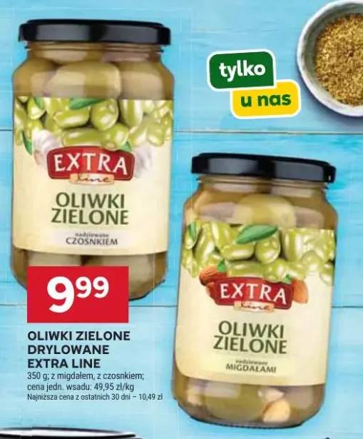 Oliwki zielone drylowane Extra Line z czosnkiem