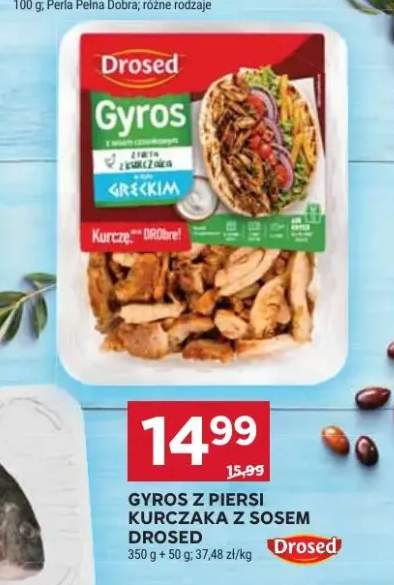 Gyros z piersi kurczaka z sosem Drosed