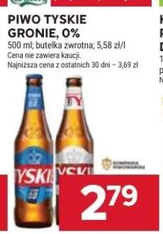 Piwo bezalkoholowe Tyskie 0%