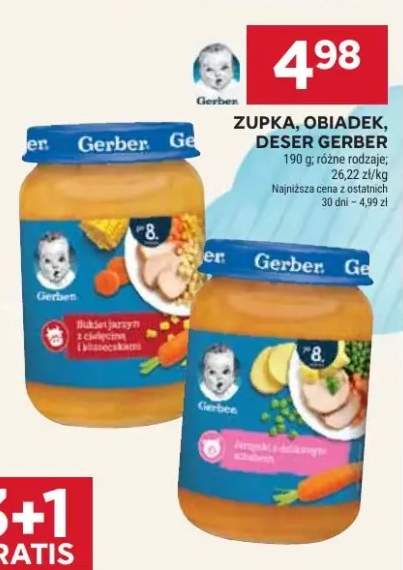 Obiadek bukiet jarzyn z cielęciną i kluseczkami Gerber