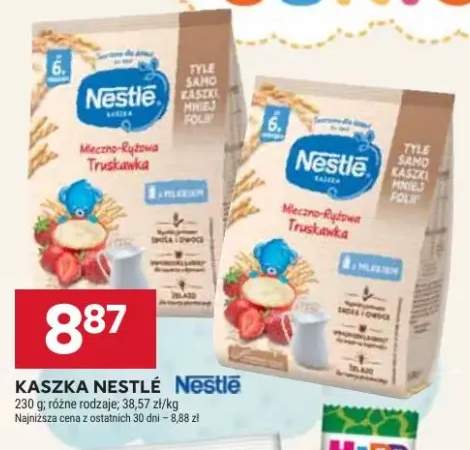Kaszka mleczno-ryżowa truskawka Nestlé