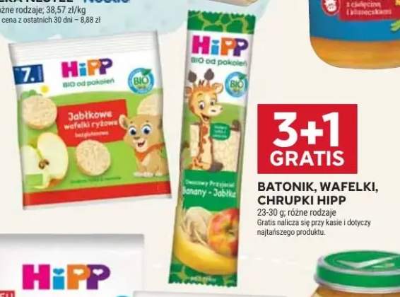 Batonik owocowy przyjaciel banany-jabłka BIO HiPP