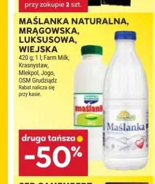 Maślanka Naturalna Farm Milk