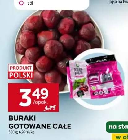 Buraki gotowane całe