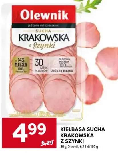 Kiełbasa sucha krakowska z szynki Olewnik