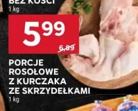 Porcje rosołowe z kurczaka ze skrzydełkami