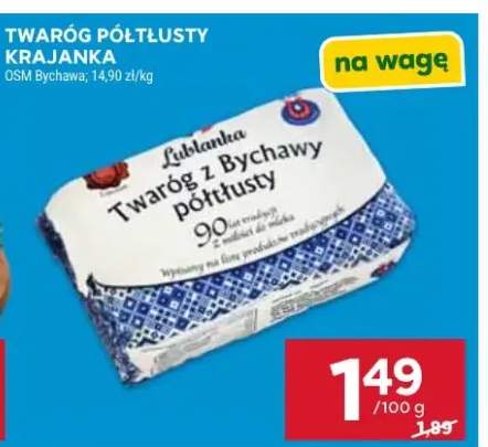 Twaróg półtłusty krajanka OSM Bychawa
