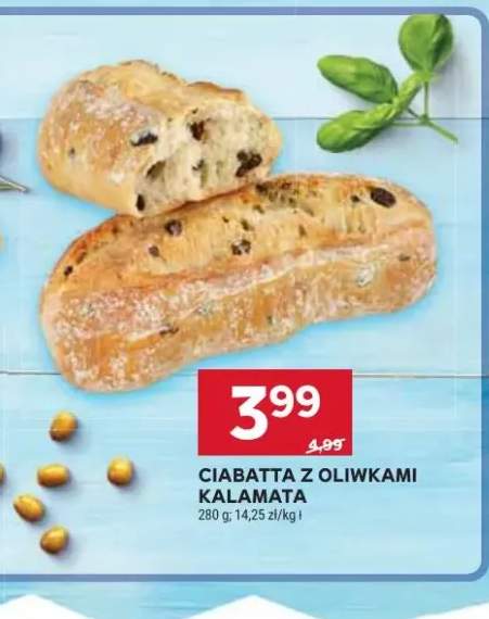 Ciabatta z oliwkami Kalamata