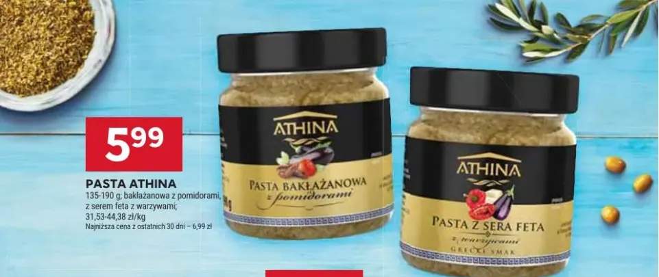 Pasta z serem feta z warzywami ATHINA