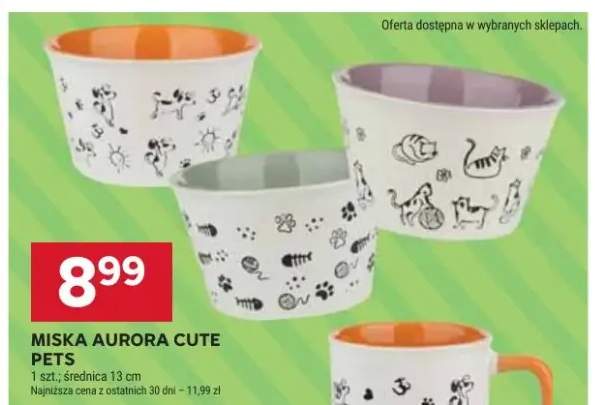 Miska Aurora Cute Pets średnica 13cm