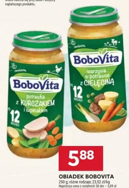 Obiadek BoboVita potrawka z kurczakiem i szpinakiem