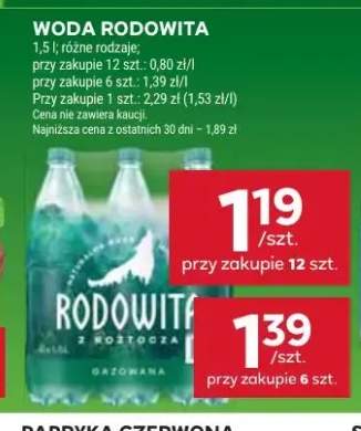 Woda niegazowana Rodowita
