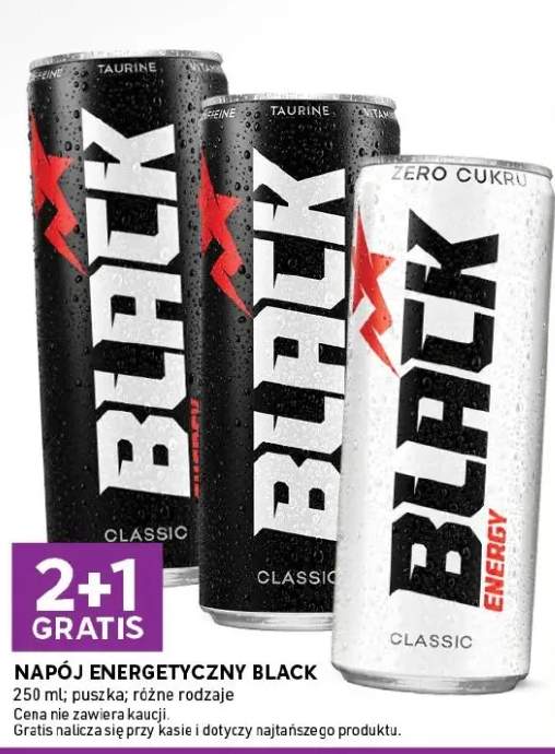 Napój energetyczny Black Zero Cukru puszka