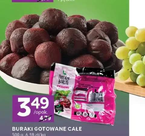 Buraki gotowane całe