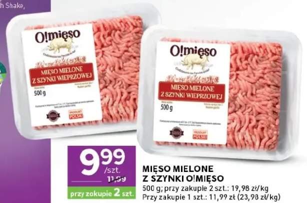 Mięso mielone z szynki wieprzowej O!Mięso