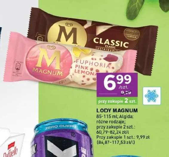 Lody Magnum Euphoria Pink Lemonade Algida